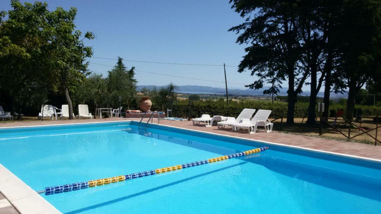 Agritur Villa Osvaldo Castiglione Del Lago Perugia Colazione Piscina Acqua Salata Buitenkant foto